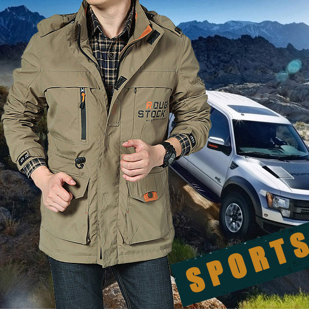 šćNuevo producto en ofertać š„ćM-5XLćChaqueta informal con capucha de longitud media para hombre