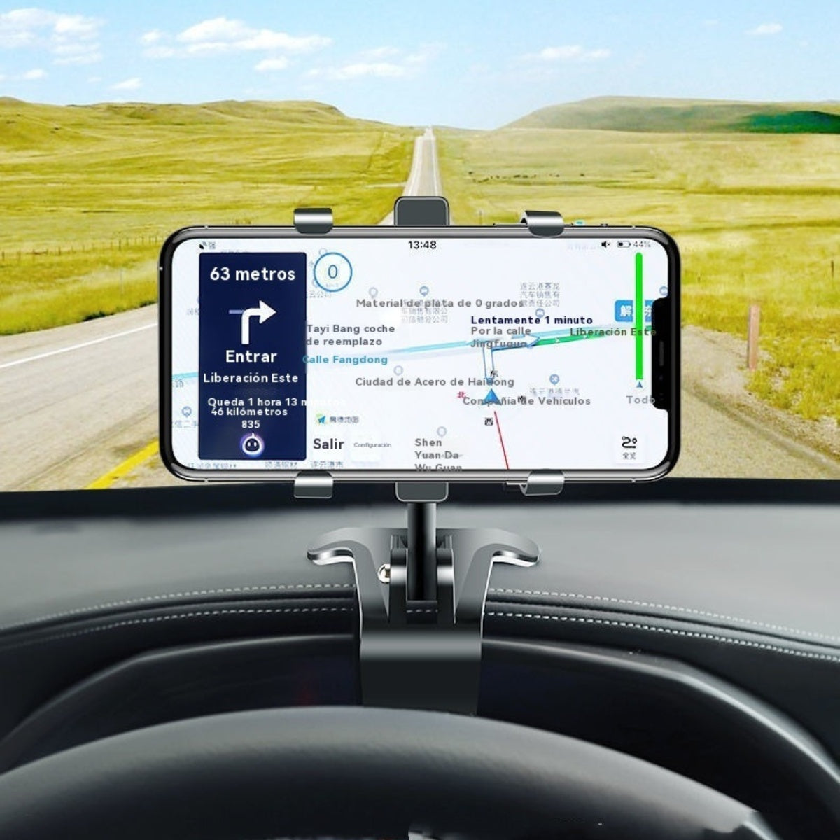 🎁【Compra uno y llévate otro gratis】Soporte para teléfono para coche giratorio 360° multifuncional. Súper fácil de usar y muy práctico.