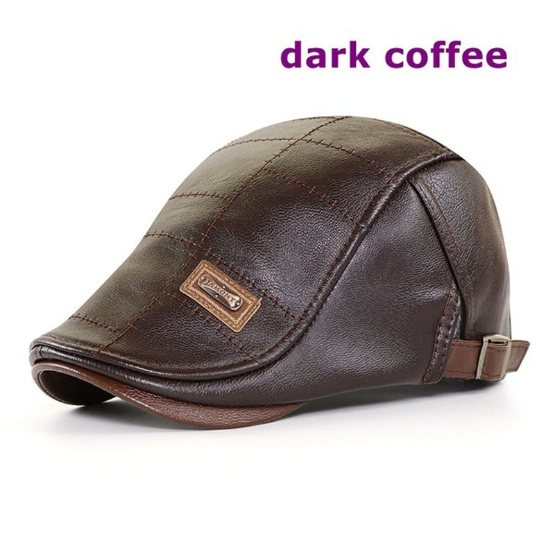 🧢【50% de descuento】🔥 Boina de cuero vintage premium