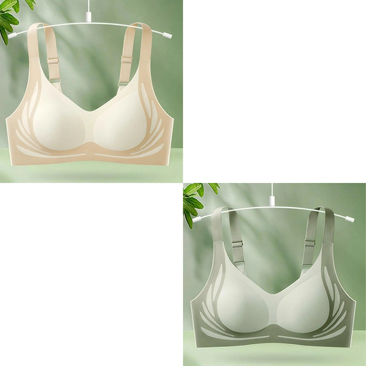 😍🔥【Compra uno y llévate otro gratis】❤️【40-85 kg】Sujetador de una pieza sin aros para mujer