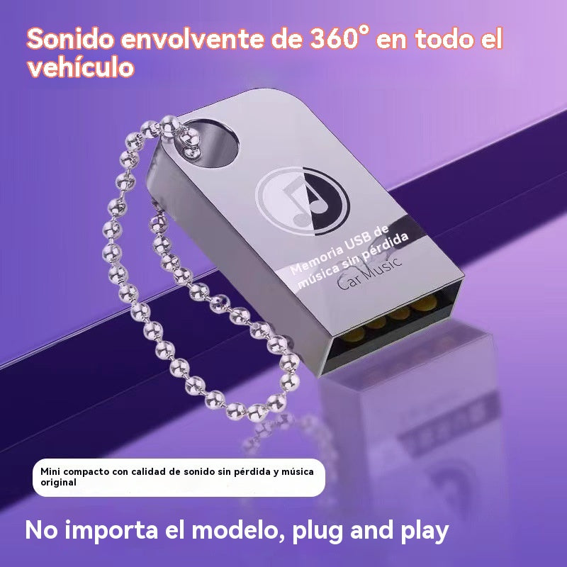 ¡Gran oferta! 🚗🎵🎵 Memoria USB de música con 8000 canciones, 600 vídeos musicales y efectos de sonido 6D