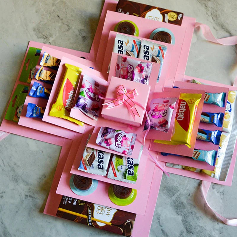 🎁【Compra 1 y llévate 1 gratis】✨Set de Cajas de Regalo Sorpresa Explosiva, perfecto para cumpleaños, sorpresas, envoltura de regalos y regalos para niños, chicos y novias.【Solo incluye la caja】