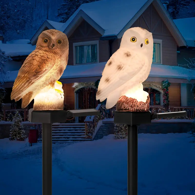 🔥Venta caliente🔥Nueva luz de césped solar para exteriores con forma de búho, modelo 2025. Iluminación decorativa para jardines, patios y paisajes.