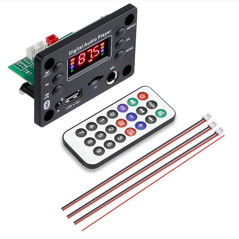 ✨💥【Compra 1 y llévate 1 gratis】 🎵 Amplificador de altavoz Bluetooth y DAC con control remoto inalámbrico, conexión USB y grabación 🎙️