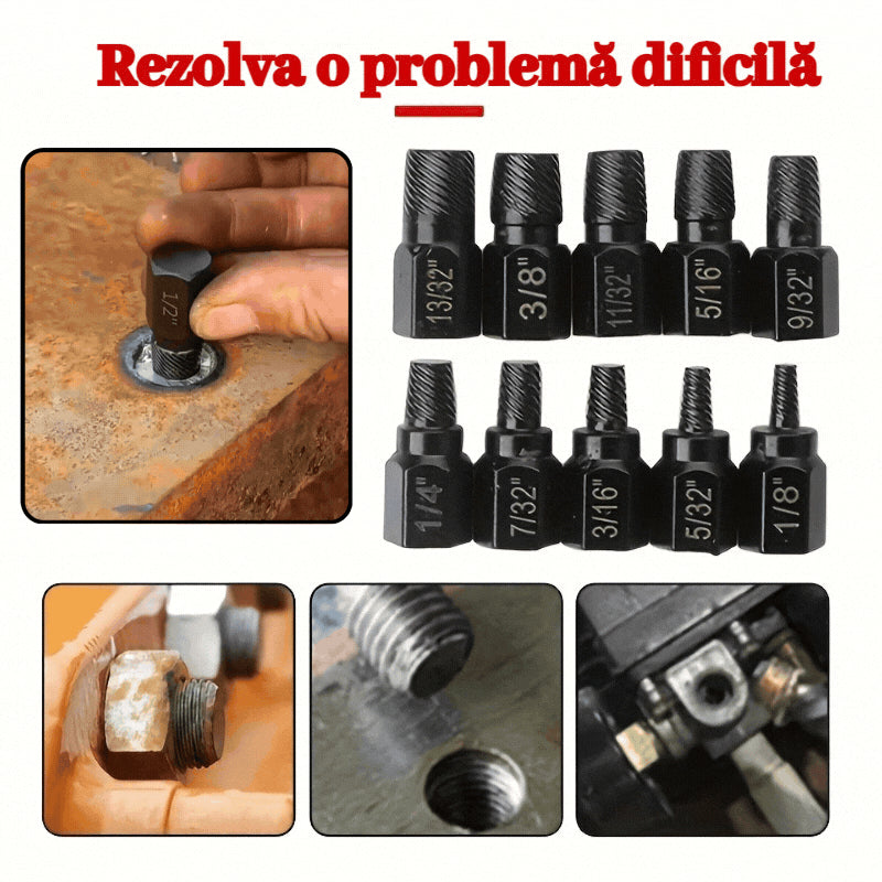 💥【10 szt.】👍🔥Wykrętak do śrub z łbem złamanym do usuwania złamanych i pękniętych śrub👍