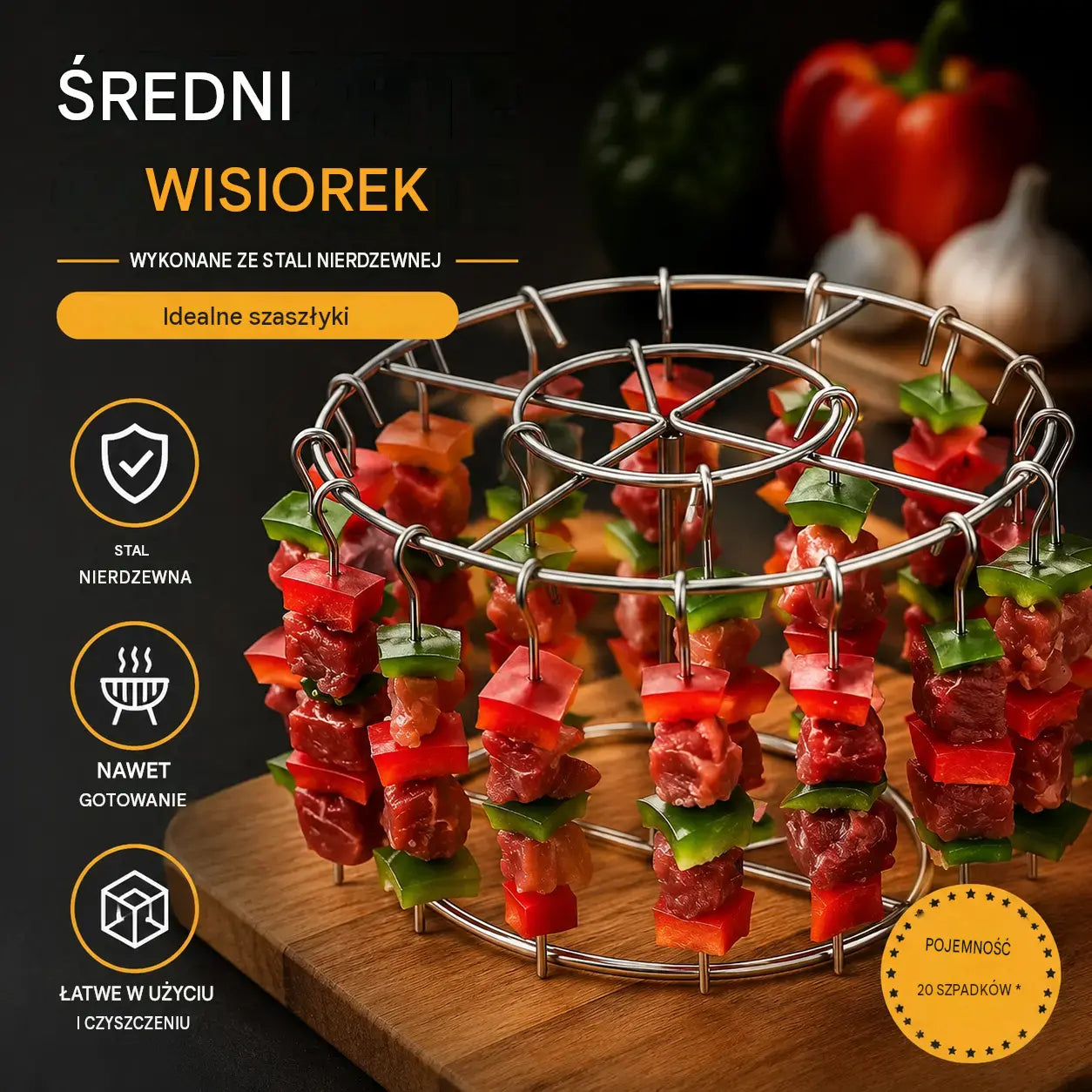 š„ Stojak na szaszÅyki do frytkownicy beztÅuszczowej | Równomierne pieczenie 360° ā chrupiÄ
ce i soczyste! š¢