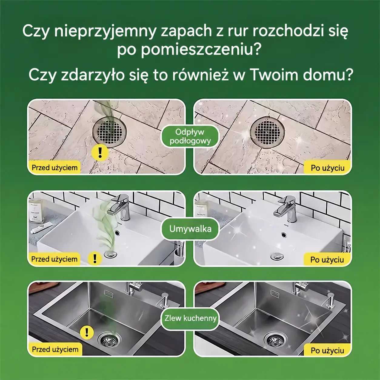 2 opakowania (łącznie 100 tabletek) 🏠💧 Kapsułki dezodoryzujące do odpływów – skład oparty na bioenzymach neutralizuje nieprzyjemne zapachy bezpośrednio u źródła.