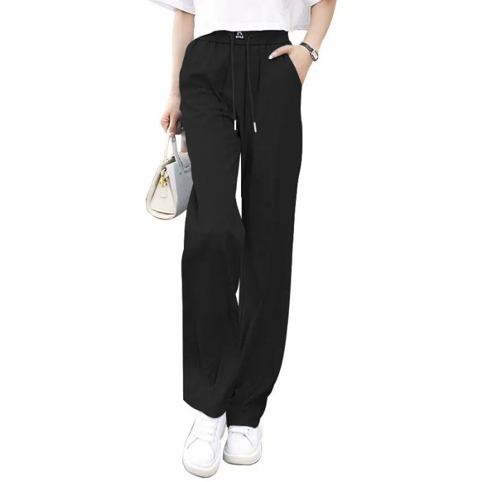 【🔥Nowy model, który jest gorąco sprzedawany】❤️【S-3XL】 Dżinsy z wysokim stanem i szerokimi nogawkami typu Ice Silk