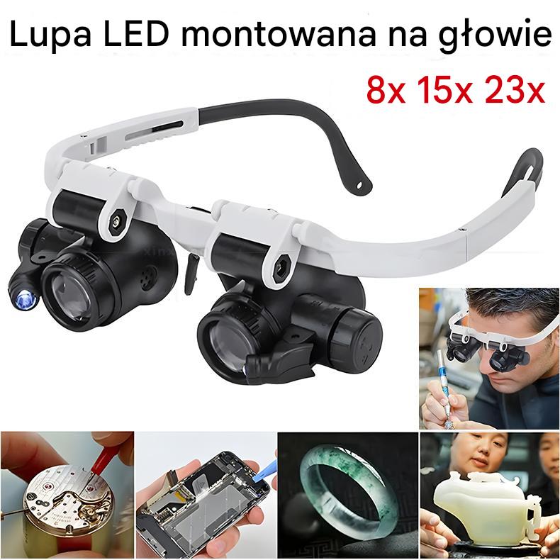 🔥2025 LED лупа за ремонт🔍 е подходяща за механични инструменти, ремонт на часовници и мобилни телефони, гравиране и идентификация на антични бижута.