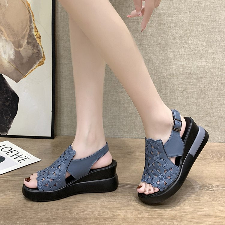 💖Sandalias deportivas informales romanas con hebilla de una línea para mujer, novedad de verano 2025