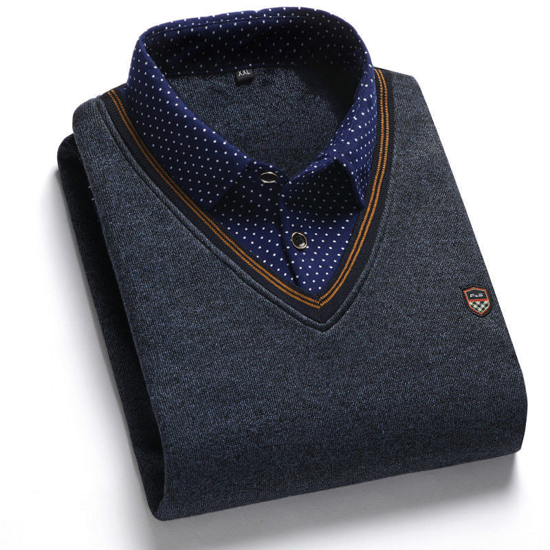 🔥👔【M-4XL】Мъжко есенно-зимно ново кадифено дебело топло плетено яке