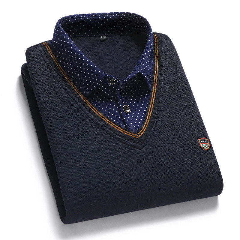 🔥👔【M-4XL】Мъжко есенно-зимно ново кадифено дебело топло плетено яке