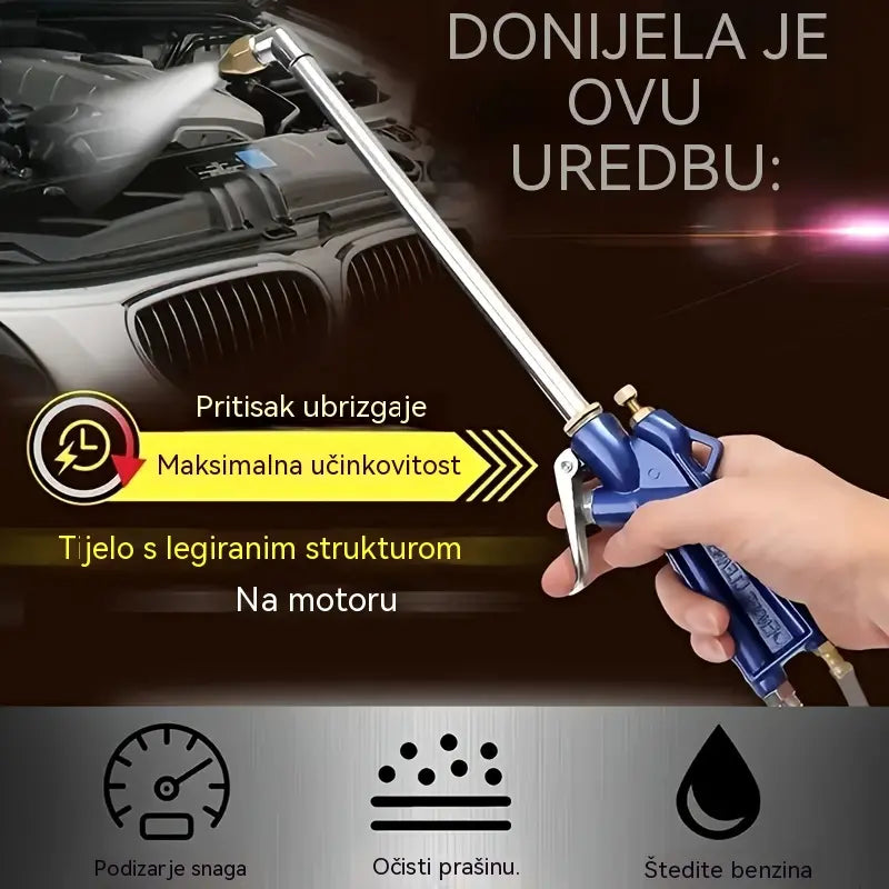 đđŠ Pneumatski piĆĄtolj za ÄiĆĄÄenje 2 u 1 â SnaĆŸan protok zraka i mlaz vode pod visokim pritiskom za temeljito ÄiĆĄÄenje đ„