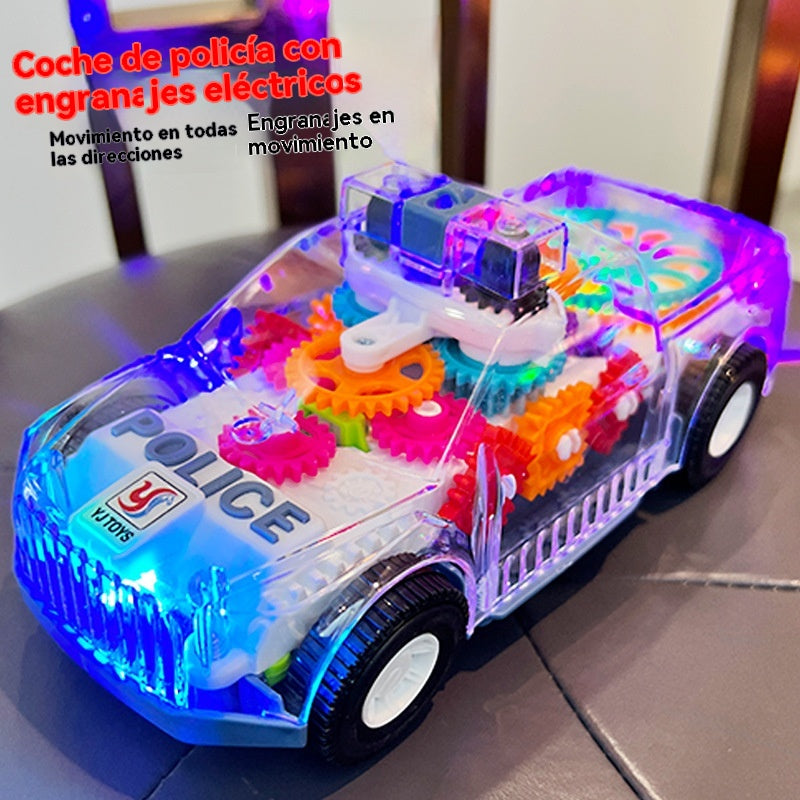 🔥 🚔️🚨Simulación de coche de policía, música, juguete educativo para niños, coche de policía