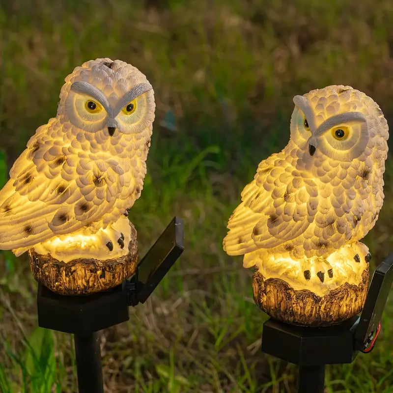 🔥Venta caliente🔥Nueva luz de césped solar para exteriores con forma de búho, modelo 2025. Iluminación decorativa para jardines, patios y paisajes.