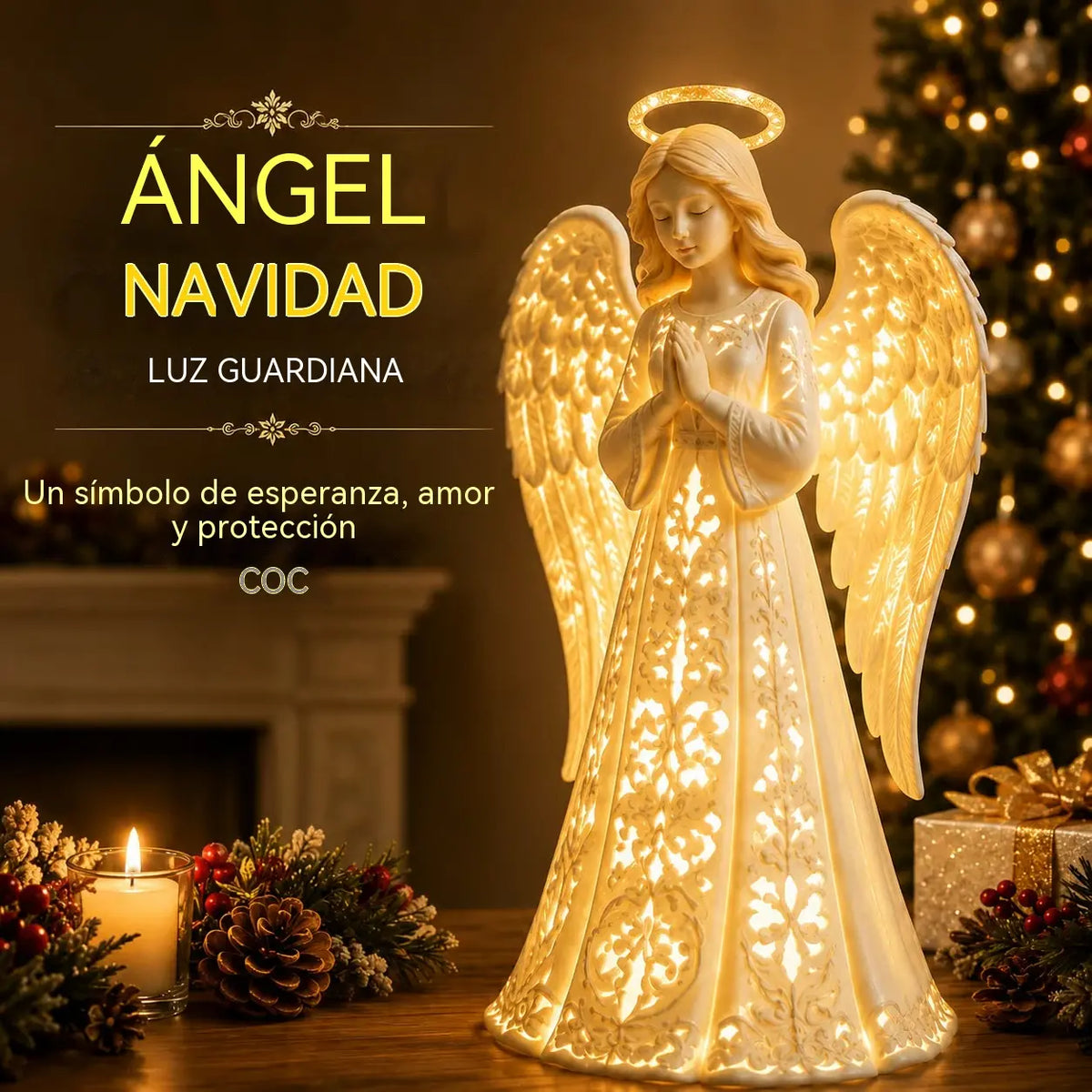 ✨Luz de ángel guardián navideño: un símbolo de esperanza, amor y protección