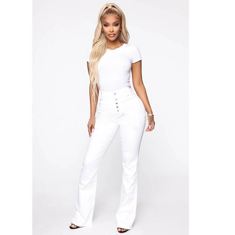 🤍【50% popusta】💙【S-4XL】👖 Ženske, elegantne traperice visokog struka, zvonastih rukava, elegantne i vitke, s oblinama koje će pokazati obline vašeg tijela