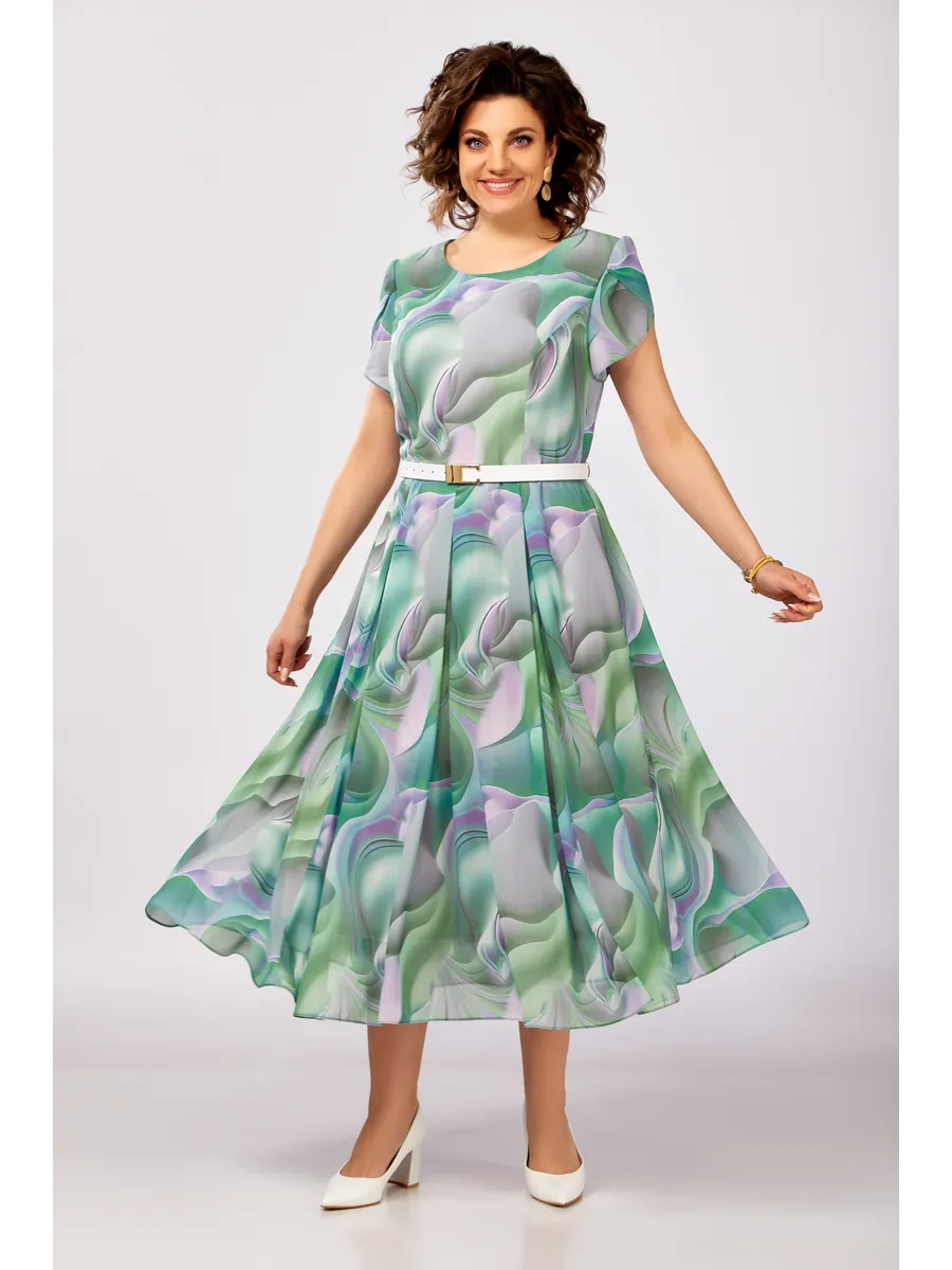 Venta caliente 🔥🥰【S-5XL】2025 nuevo vestido de gasa elegante de alta calidad, este es un vestido verde muy hermoso, es muy elegante cuando se usa, adecuado para la vida diaria y fiestas.
