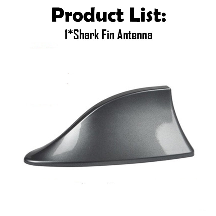 🚗🚗【Compra uno y llévate otro gratis】Antena de coche con forma de aleta de tiburón con antena de señal de radio universal decorativa