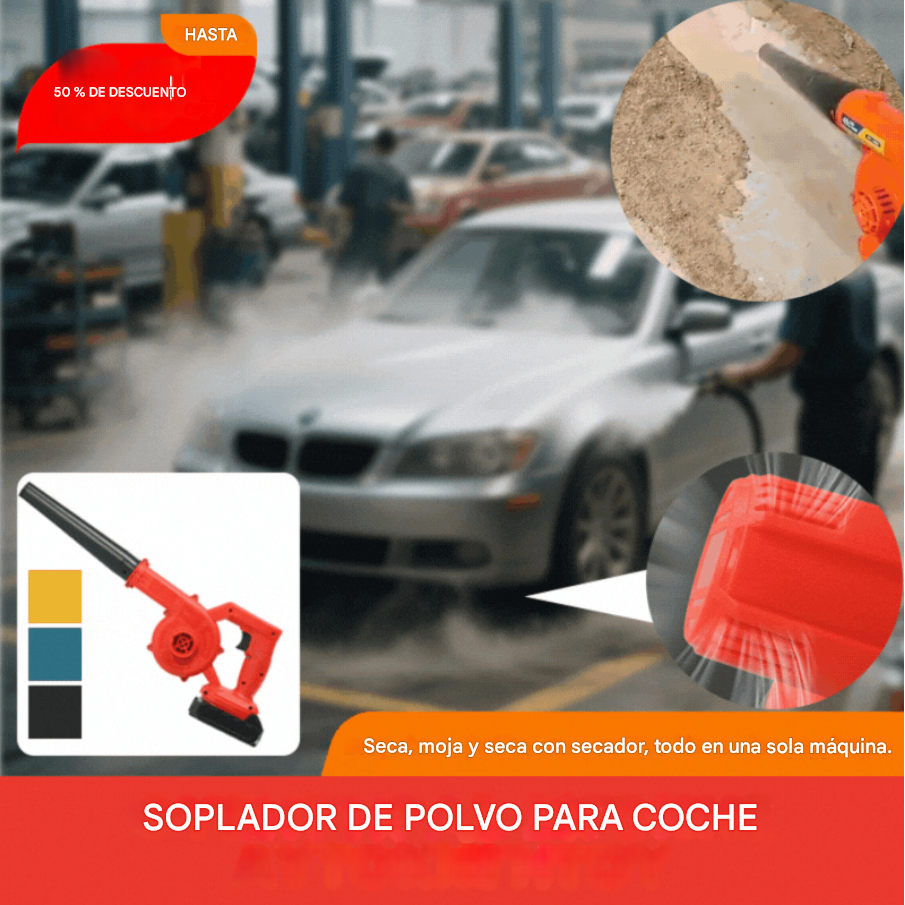 Gran oferta💥⚡Soplador inalámbrico recargable, de alta potencia, para succión y eliminación de polvo industrial y doméstico con soplado