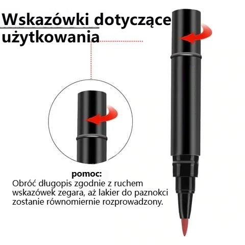 💅Kup dwa, a dwa dostaniesz gratis🌈3 w 1 Długopis do manicure z lakierem do paznokci,