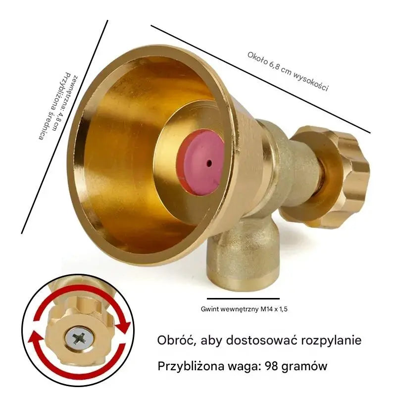 💦🔥Specjalna oferta ograniczona czasowo🔥Mosiężna dysza opryskiwacza rolniczego z regulowaną dyszą 🌾
