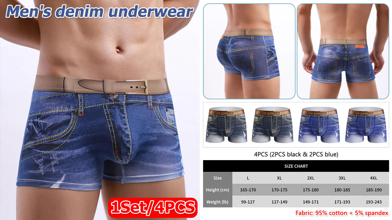 š©³ćKupite 2, dobijte 2 gratisćMuÅ”ke prozraÄne pamuÄne bokserice.pamuk, prozraÄan i udoban, ravni kutovi, moderan