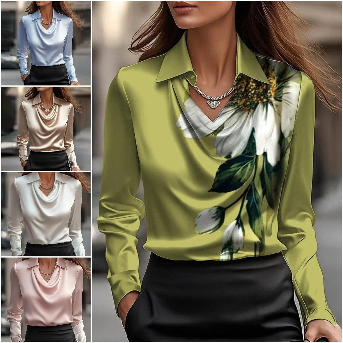 🔥🍂Nowości na jesień i zimę, świetna wartość na rynku🍁【S-3XL】🌷Nowa prosta i elegancka koszula damska