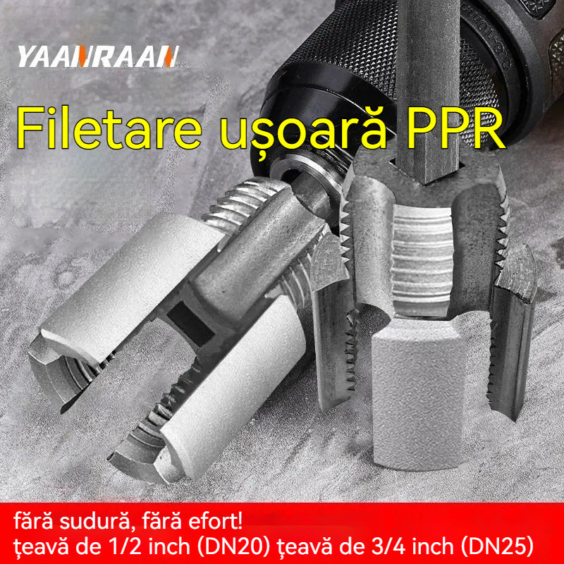 【🏆Potrepštine za kućanstvo】🔩 Jednostavno PPR narezivanje – bez varenja, bez napora! 【Set od 2 komada – za cijevi 1/2” (DN20) i 3/4” (DN25)】