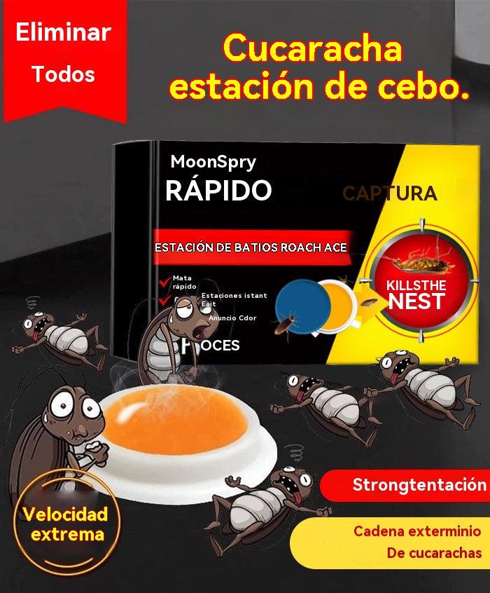 🔥【Compra 3 cajas y llévate 2 gratis.】Parche de cebo de gel fuerte para matar cucarachas.Abre la tapa y úsalo inmediatamente para eliminar nidos de cucarachas.