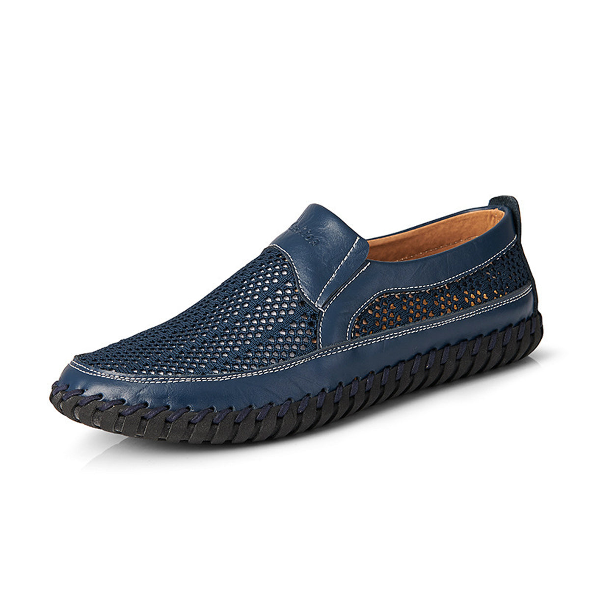 💥🔥【38-48】👞Nowe męskie buty ze skóry siatkowej na wiosnę i lato - duże rozmiary - prawdziwa skóra bydlęca, odporne na pot i nieprzyjemny zapach, oddychające i wygodne🔥💥
