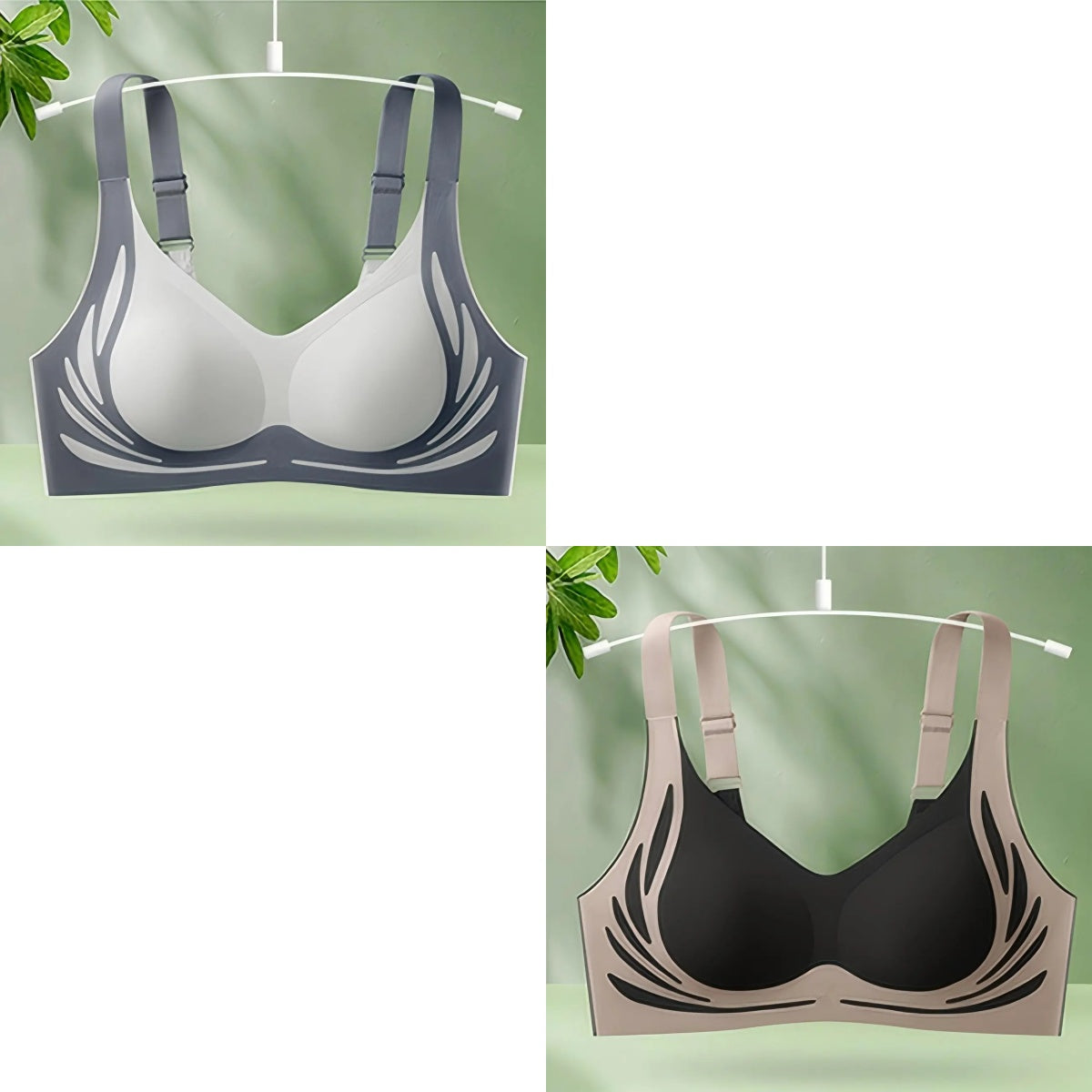 😍🔥【Compra uno y llévate otro gratis】❤️【40-85 kg】Sujetador de una pieza sin aros para mujer