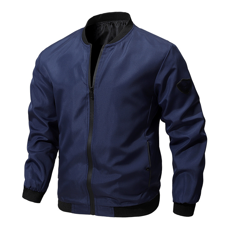 【🔥Zvjezdani proizvod 🔥】【S–6XL】🚀🧥Muška jednobojna ležerna bomber jakna, dostupna u velikim veličinama