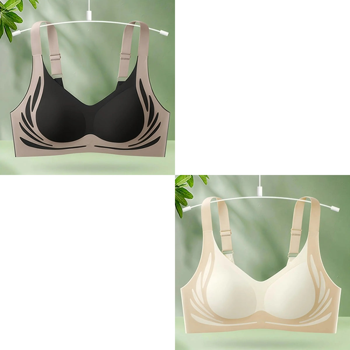 😍🔥【Compra uno y llévate otro gratis】❤️【40-85 kg】Sujetador de una pieza sin aros para mujer