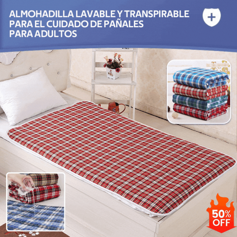 🤩Oferta por tiempo limitado🔥🛌Protectores de lactancia para adultos lavables y transpirables, impermeables, transpirables, lavables y a prueba de fugas