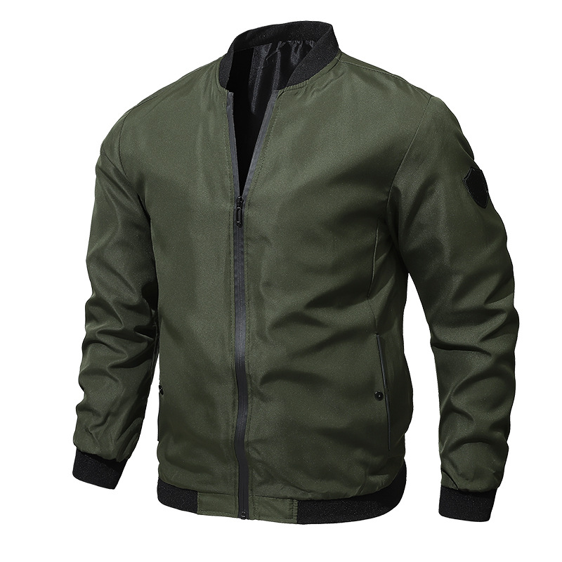【🔥Zvjezdani proizvod 🔥】【S–6XL】🚀🧥Muška jednobojna ležerna bomber jakna, dostupna u velikim veličinama