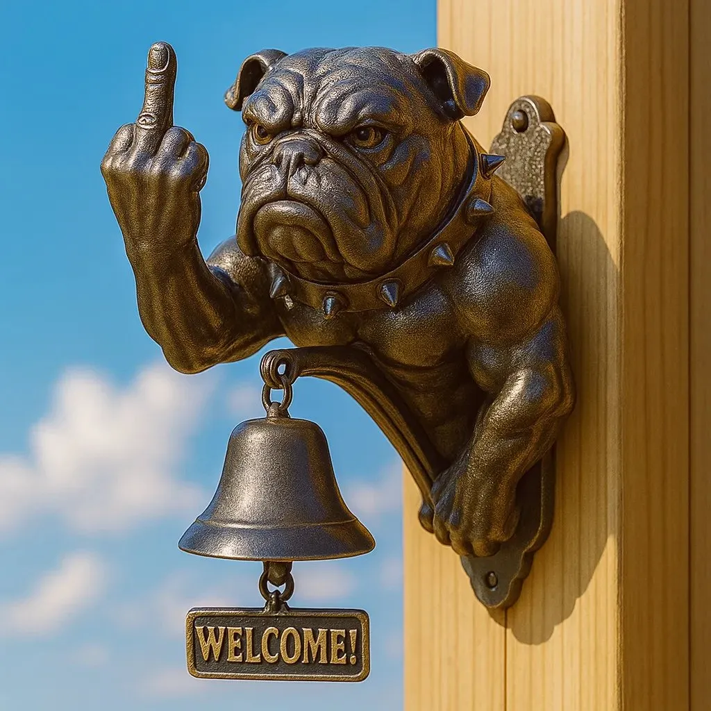 【🔥Cosas graciosas y divertidas para casa 🔥】🔔Timbre para perro - Tonos divertidos de bulldog 🐶