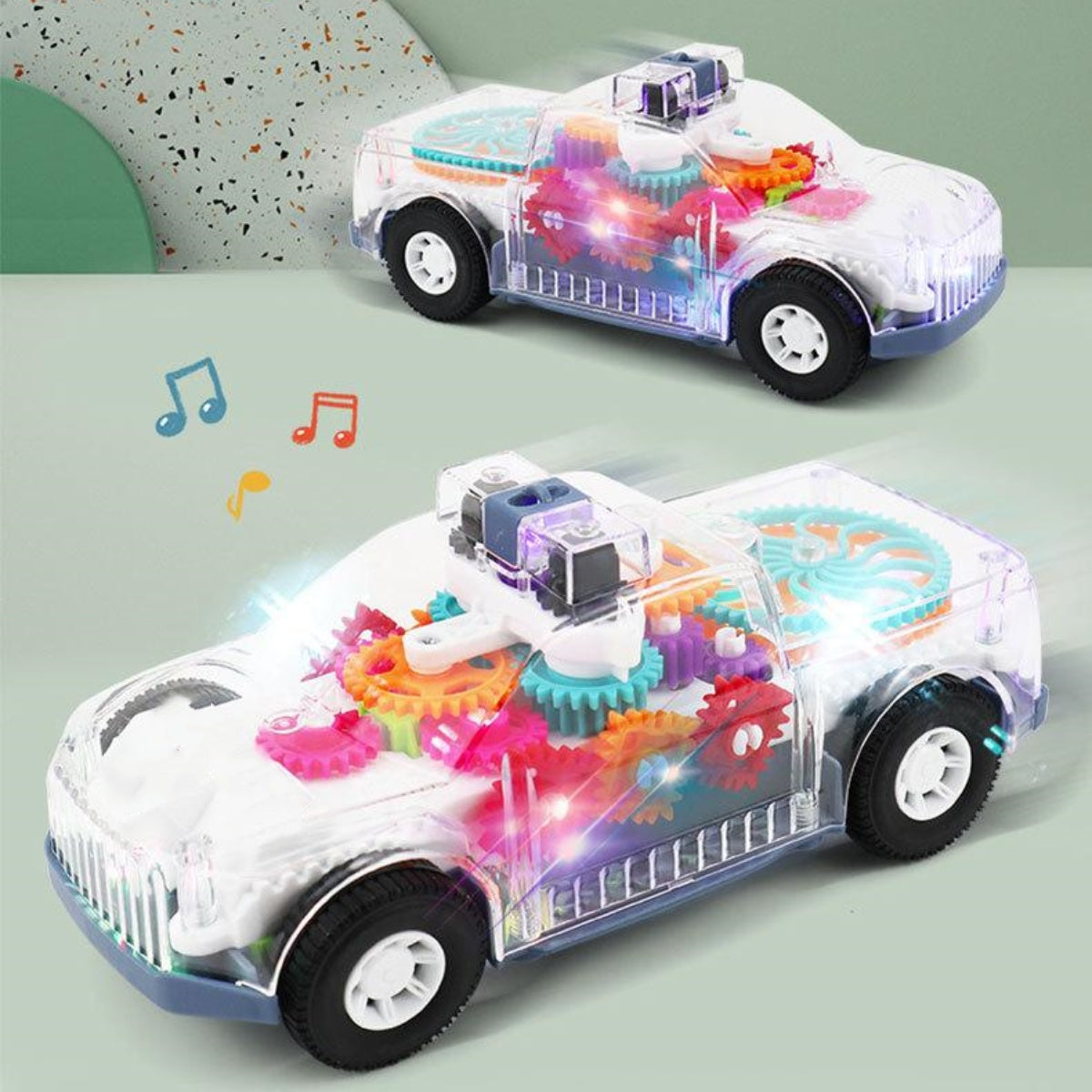 🔥 🚔️🚨Simulación de coche de policía, música, juguete educativo para niños, coche de policía