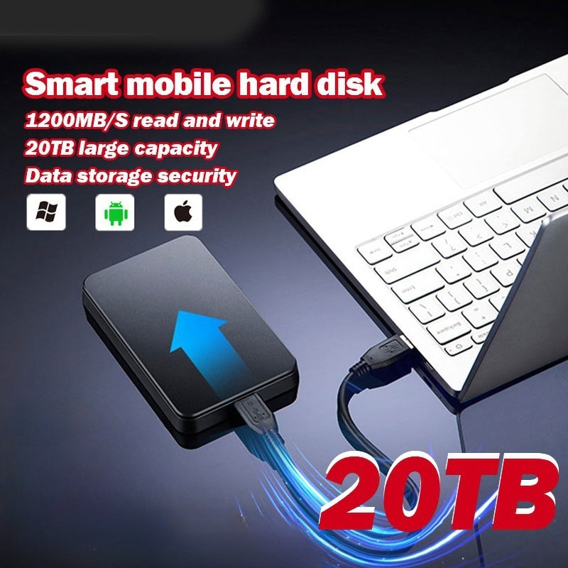 【50% de descuento】Disco duro externo de alta capacidad de 20 TB, gran capacidad, alta velocidad de transferencia