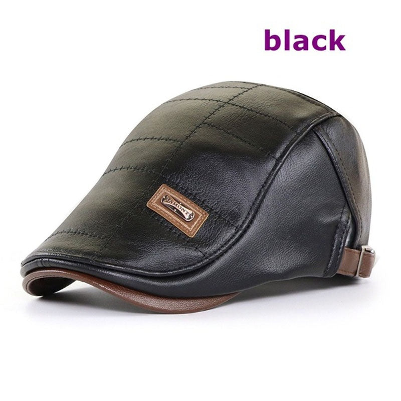 🧢【50% de descuento】🔥 Boina de cuero vintage premium