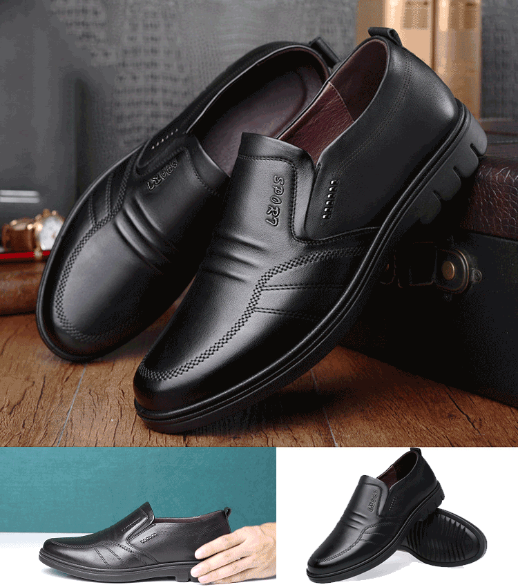 š„Oferta ograniczona czasowoš„ć39-44ćMeskie skorzane buty biznesowe-