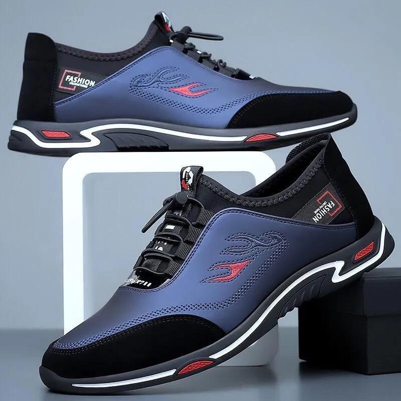 💥 【Gorący styl sprzedaży】💥👞Oddychające skórzane buty biznesowe dla mężczyzn ✅ antyzapachowe ✅ miękka skórzana podeszwa ✅ modne i uniwersalne