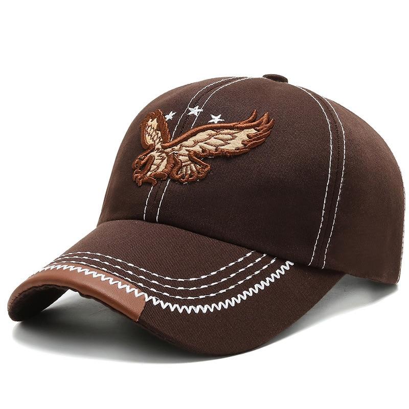 💥Sombrero de águila bordado de estilo coreano, sencillo, personalizado y moderno, gorra de béisbol versátil con pico de pato