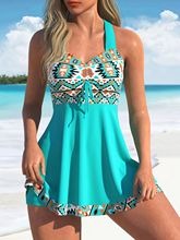 【50% POPUSTA】🌴🏖️👙【S-6XL】Elegantni kupaći kostim velikih dimenzija s printom za žene, 🏖️ pogodan za plažu, sunčanje, plivanje, zabavni park, kupanje u termalnim izvorima