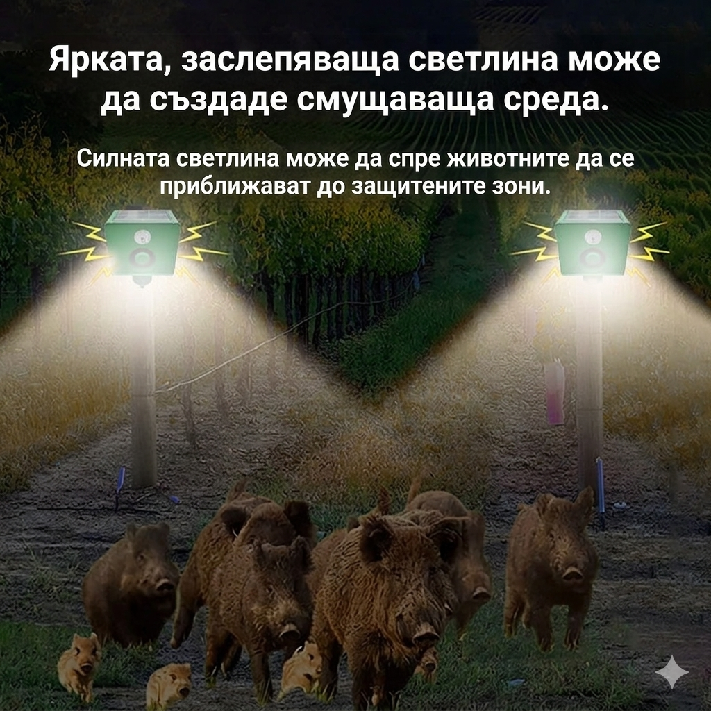 【✨Купете едно, вземете едно безплатно】🐅Слънчева светлинна аларма за отблъскване на диви животни