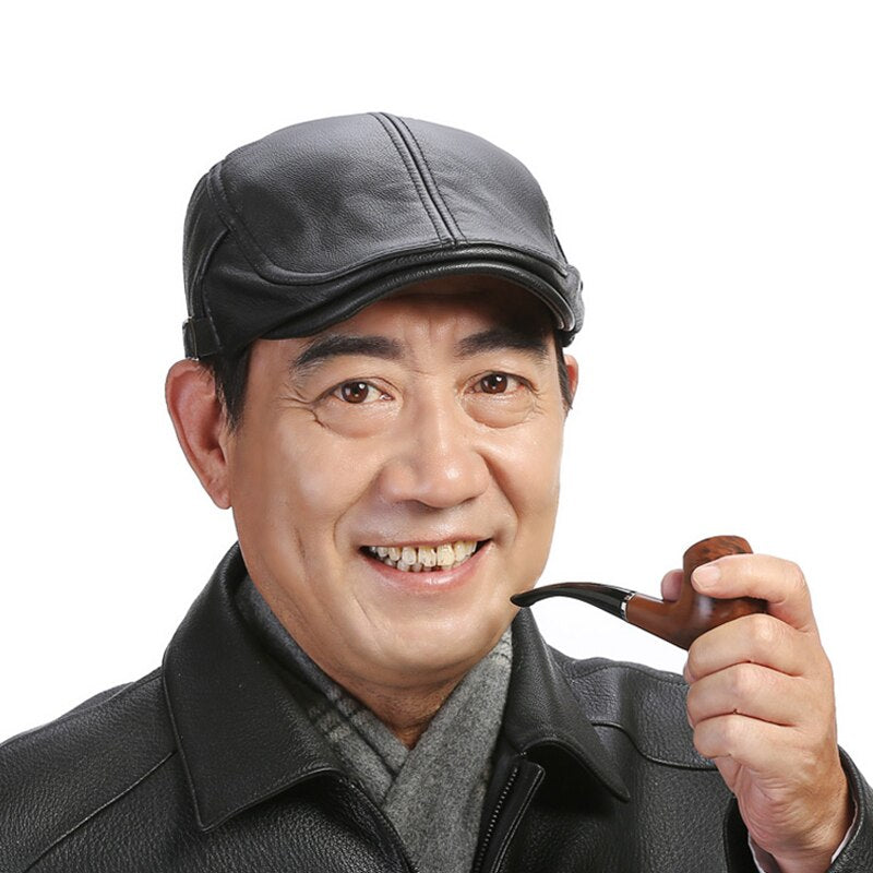 🐏 Gorro de piel de oveja de tamaño ajustable para hombre.Sencillo y discreto, moderno y versátil, adecuado para picnics, pesca salvaje, fotografía al aire libre, senderismo, montañismo.