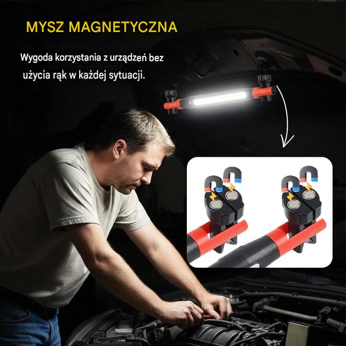📢💡 Akumulatorowa lampa robocza 4 w 1: praca bez użycia rąk, w każdym miejscu.