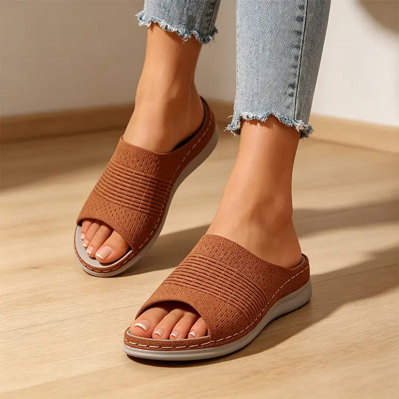 👡 Pożegnaj ból stóp! Kapcie Ortho Elastic Mesh – doskonałe wsparcie łuku stopy i podeszwa antyprzeciążeniowa! 🕊️✨
