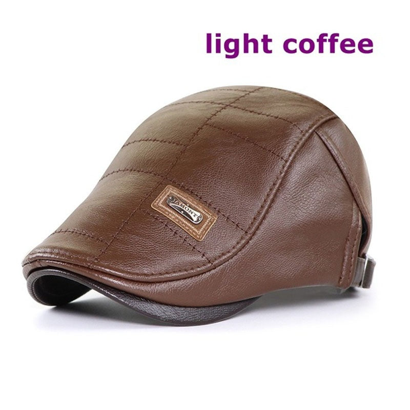 🧢【50% de descuento】🔥 Boina de cuero vintage premium