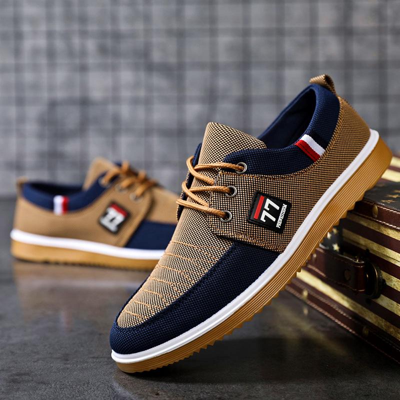 🔥Gran oferta - 45% de descuento🔥Zapatos de lona informales de estilo coreano 2025 para hombre, transpirables y versátiles